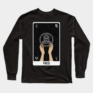 Virgo Tarot Card Long Sleeve T-Shirt